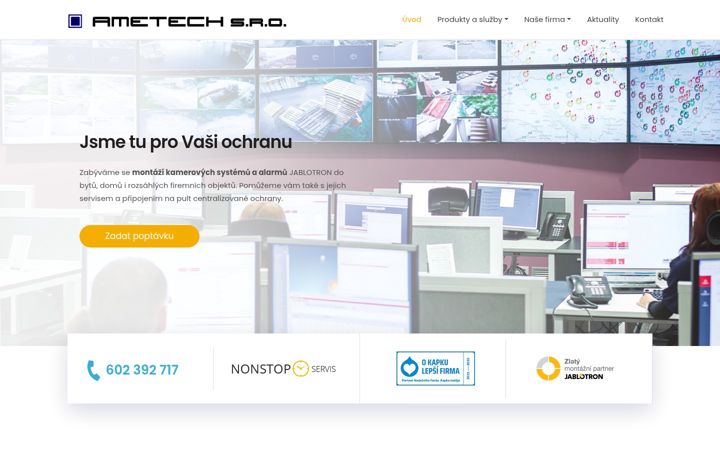 Screenshot of ametech.eu