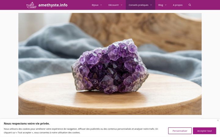 Screenshot of amethyste.info