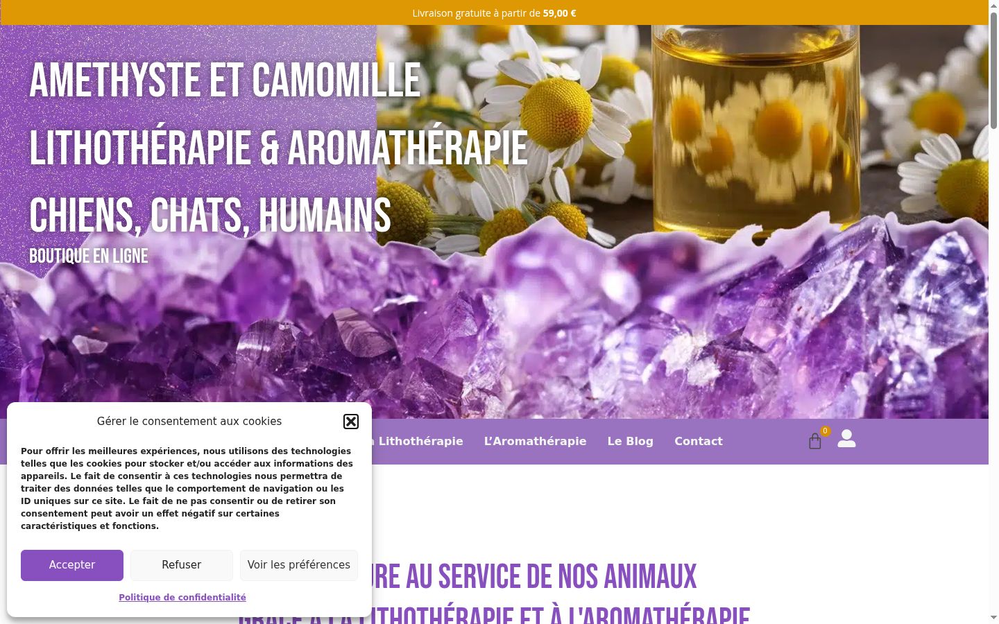 Captura de ecrã do banner de consentimento apresentado antes de qualquer interação