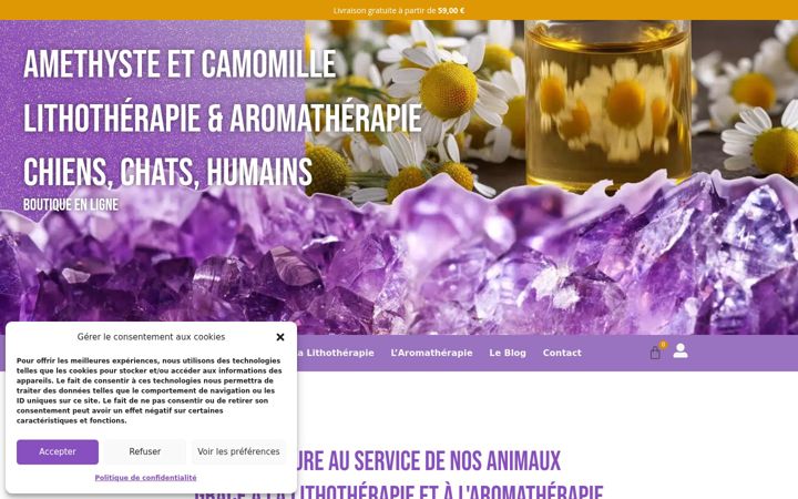 Captura de pantalla de amethysteetcamomille.com