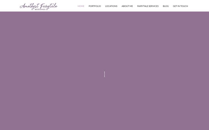 Screenshot von amethystfairytaleweddings.co.uk