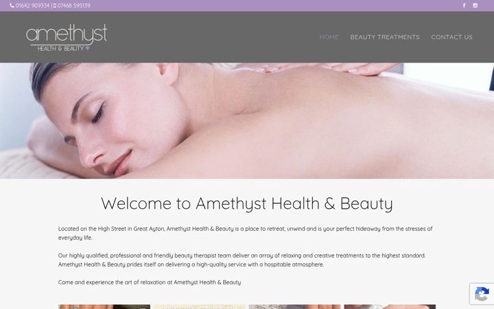 Captura de pantalla de amethysthealth.co.uk