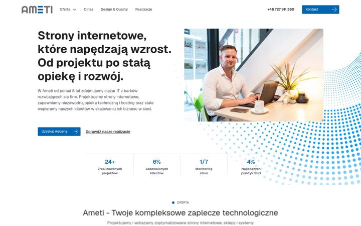 Captura de pantalla de ameti.pl