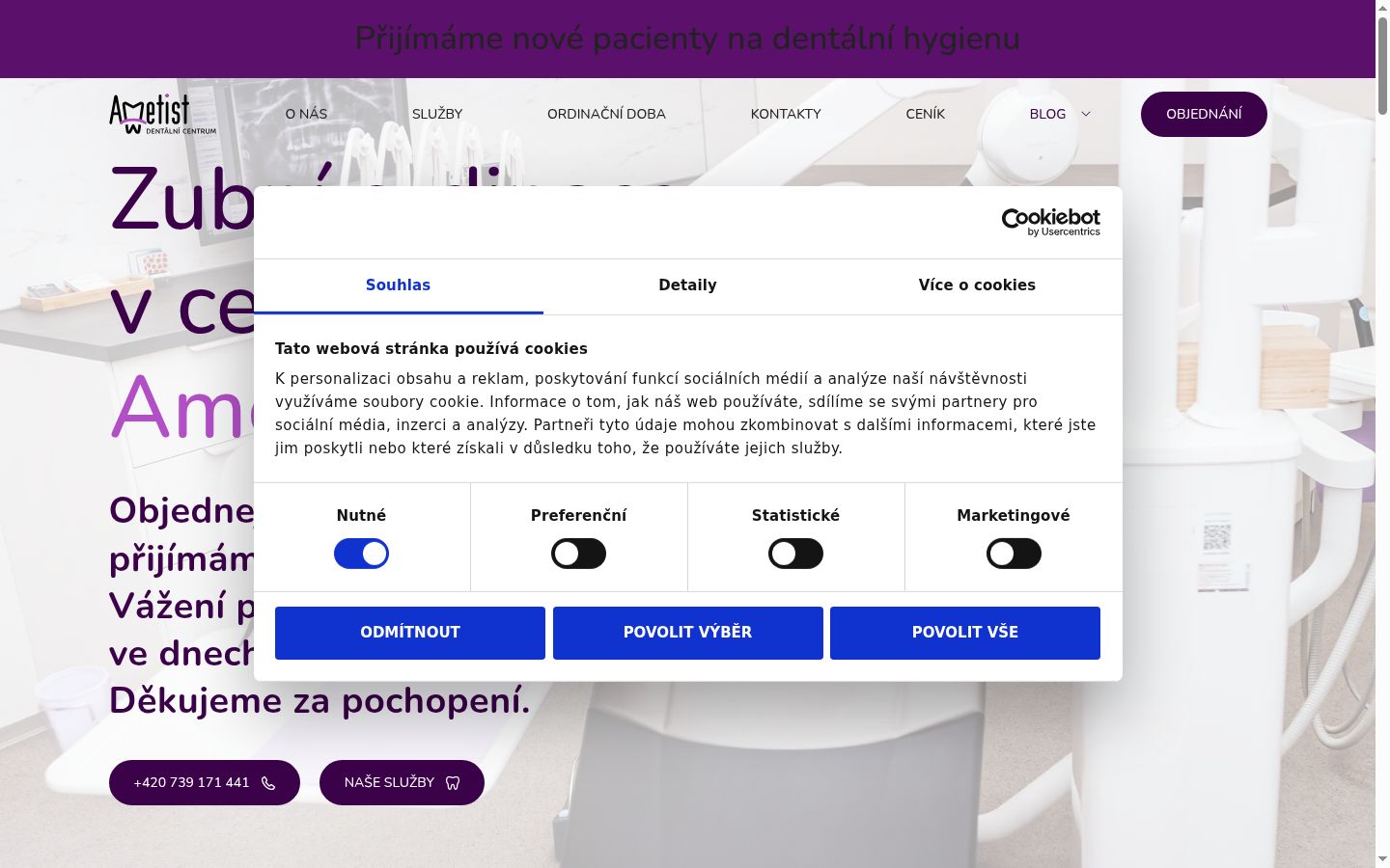 Kuvakaappaus suostumusbannerista, joka näytettiin ennen mitään vuorovaikutusta