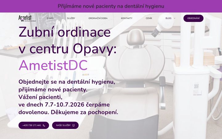Captura de pantalla de ametist-dc.cz