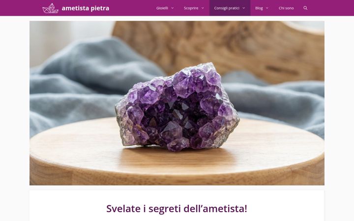 Screenshot of ametistapietra.it