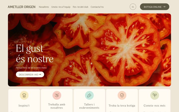 Screenshot of ametllerorigen.com