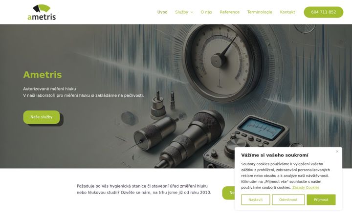 Screenshot of ametris.cz