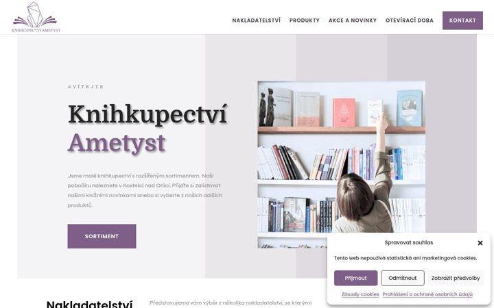 Screenshot of ametysthk.cz