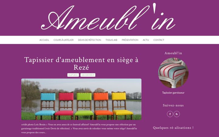 Screenshot of ameublin.fr