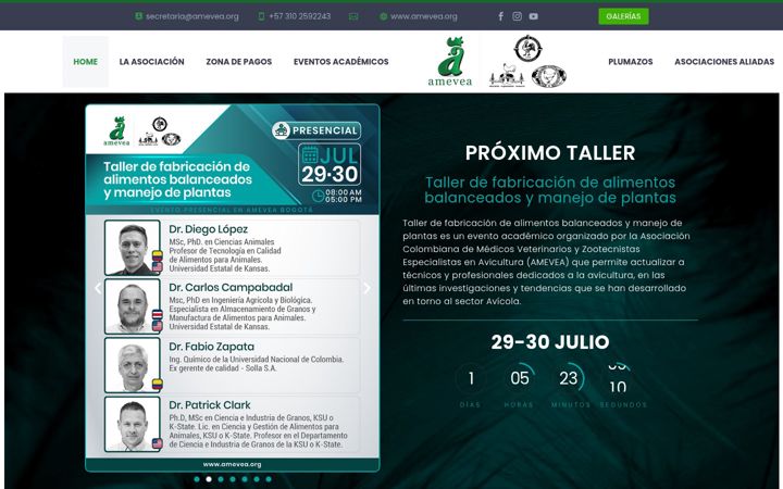 Screenshot του amevea.org