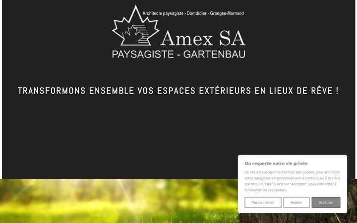 Screenshot of amex-sa.ch