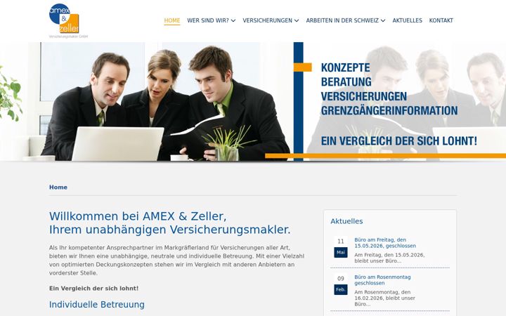 Screenshot του amex-zeller.de