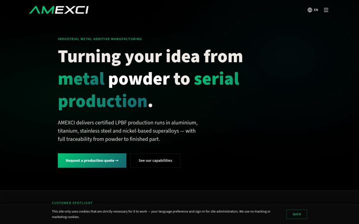 Screenshot of amexci.se