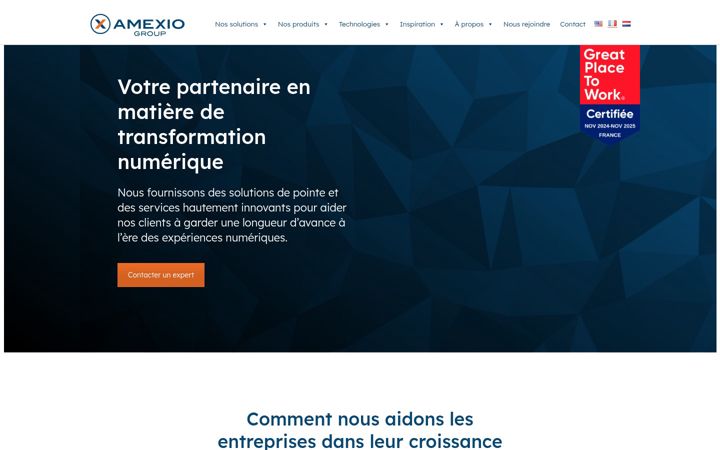 Screenshot του amexio.fr