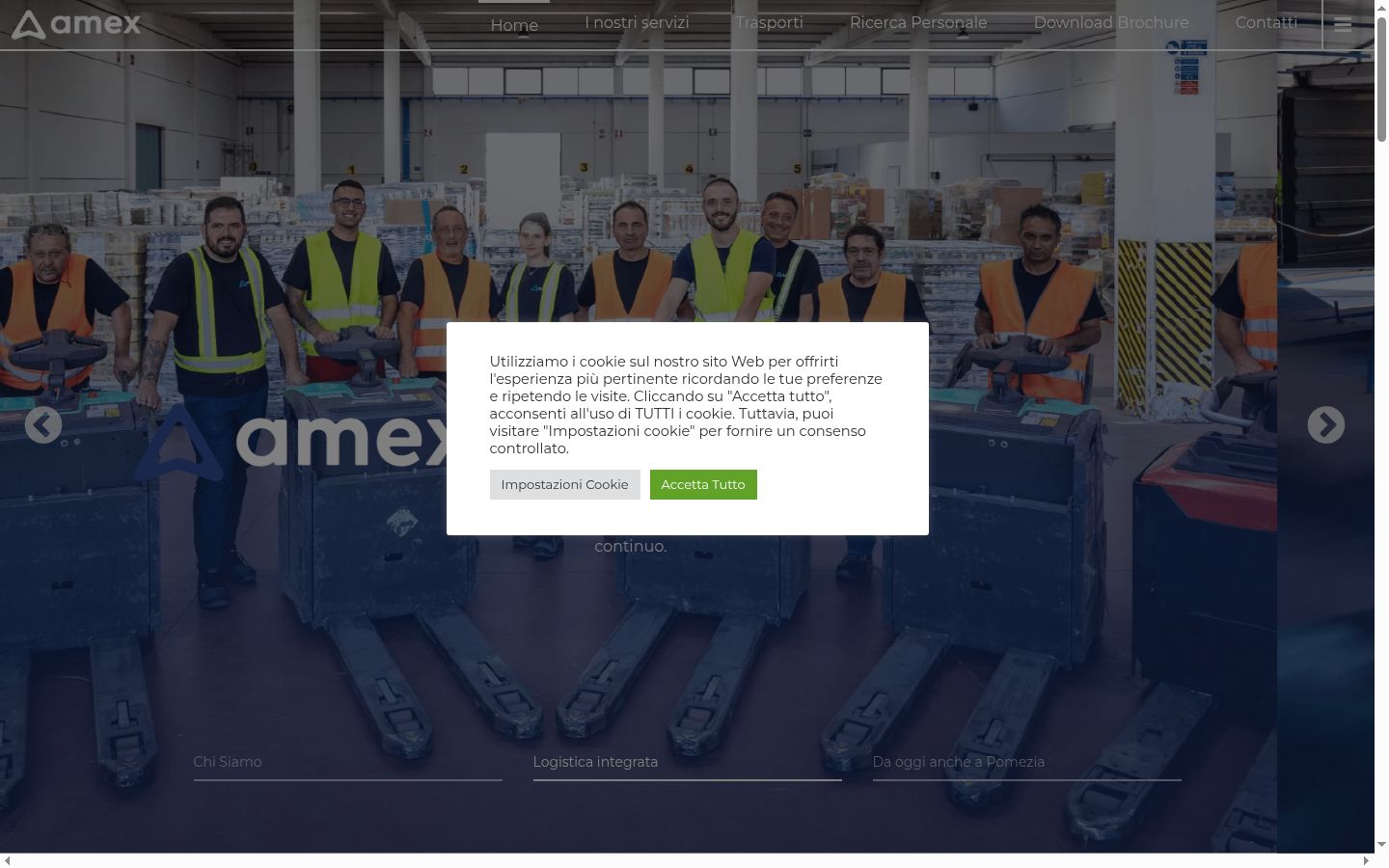 Screenshot des Einwilligungsbanners vor jeglicher Interaktion
