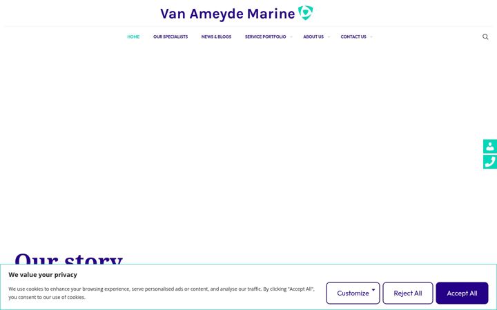Screenshot di ameydemarine.com