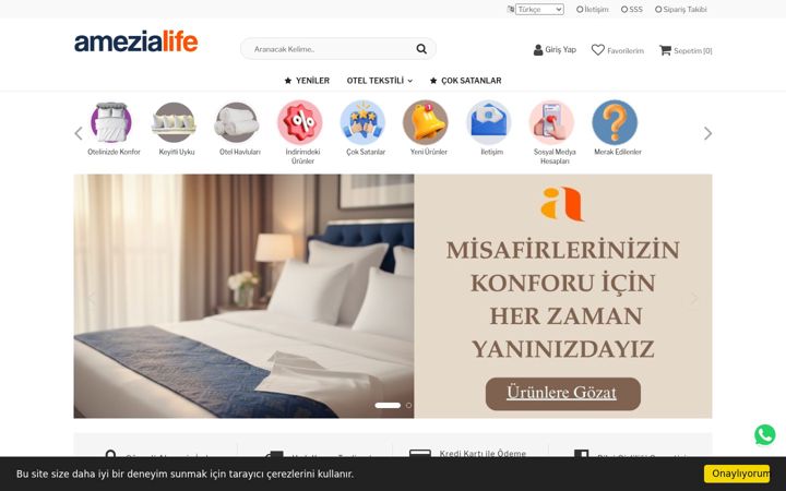 Screenshot of amezialife.com