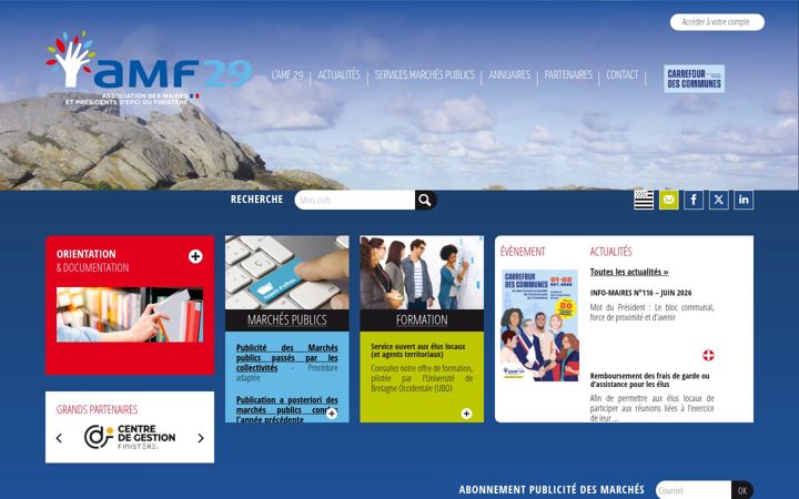 Screenshot of amf29.asso.fr