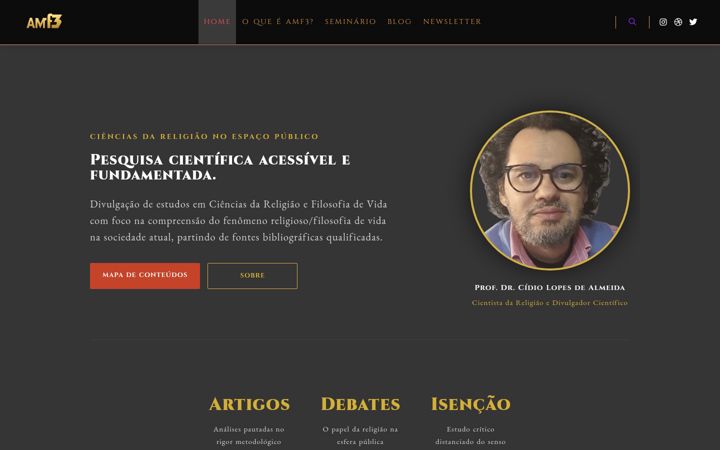 Screenshot of amf3.com.br