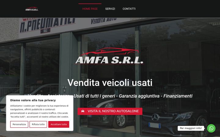 Екранна снимка на amfa-srl.it