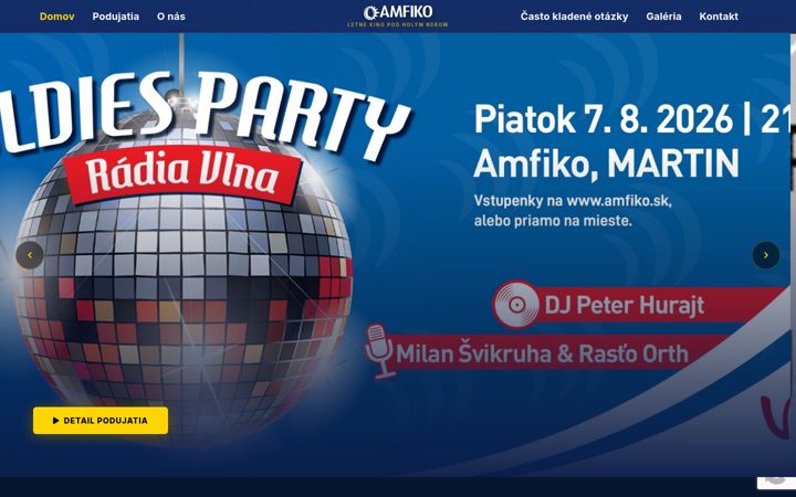 Screenshot of amfiko.sk