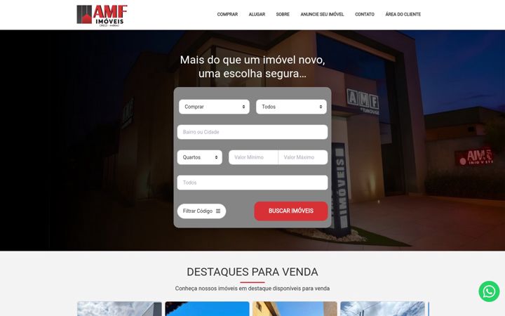 Screenshot van amfimoveis.com.br