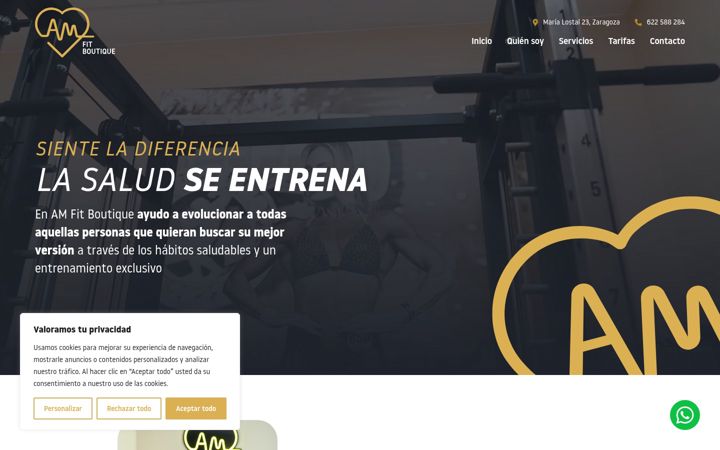 Screenshot of amfitboutique.com