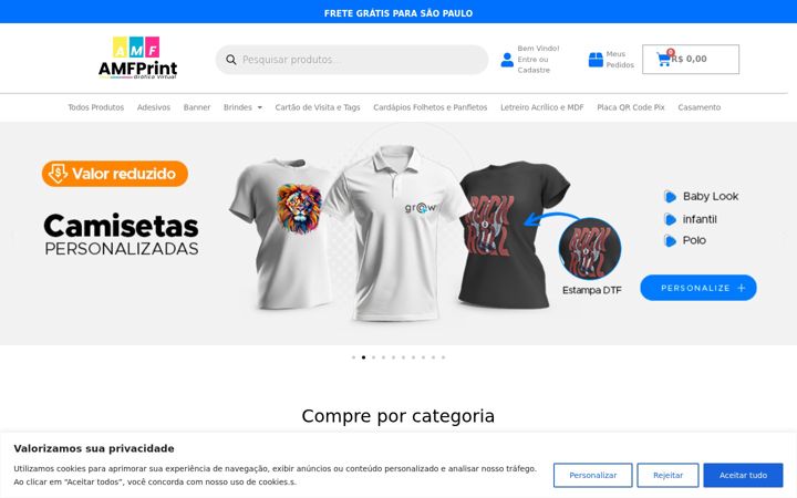 Snimka zaslona za amfprint.com.br