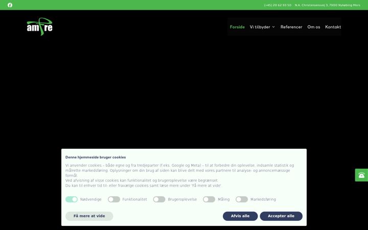 Screenshot of amfre.dk