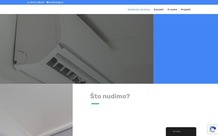 Snimka zaslona za amfrigo.hr