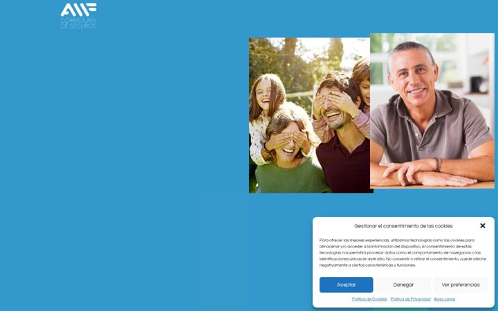Screenshot of amfseguros.com
