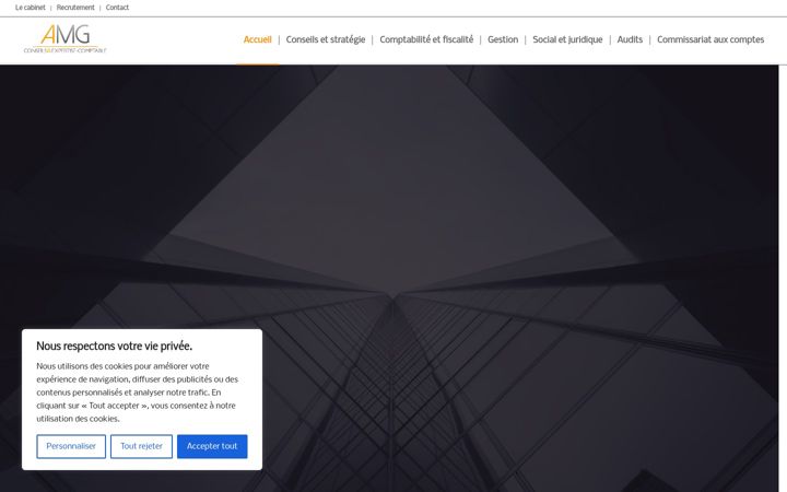 Screenshot of amg-conseils.fr
