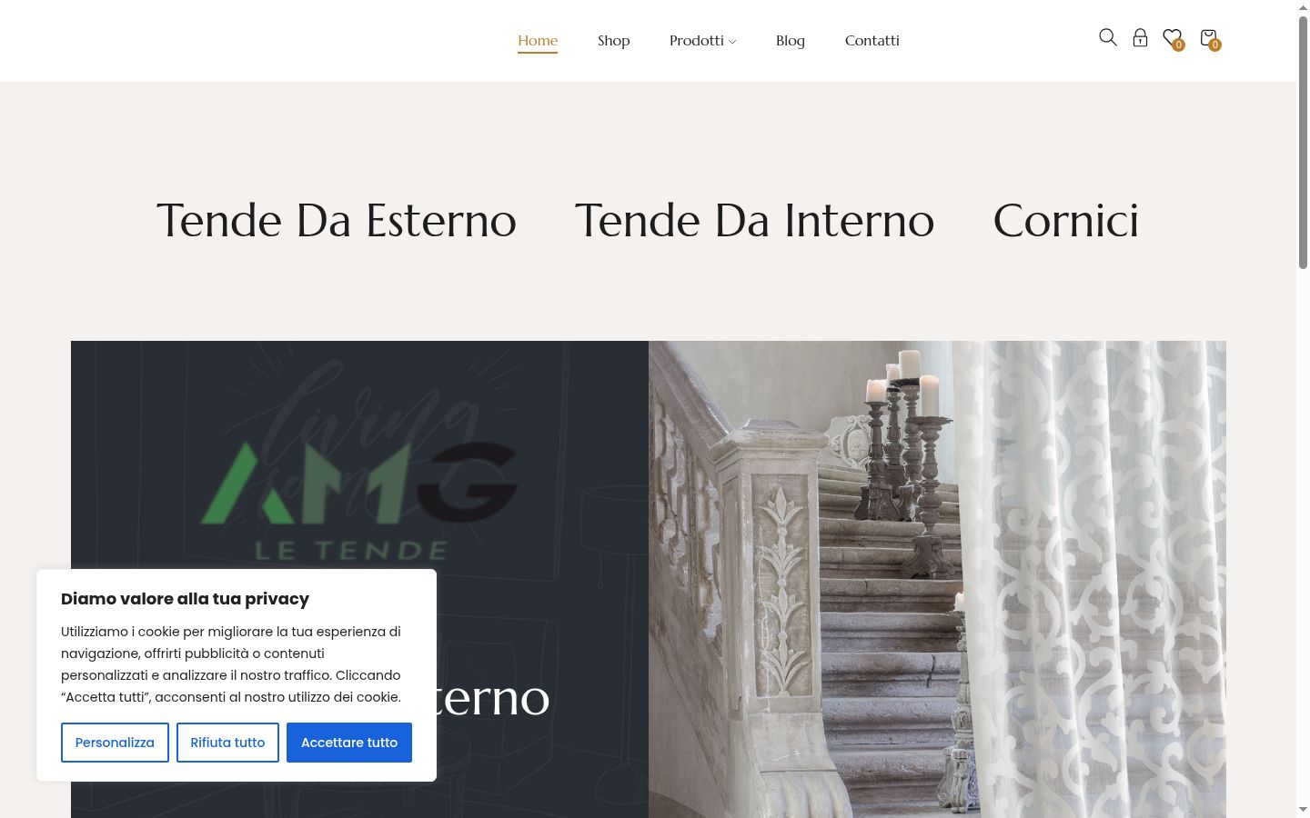 Screenshot του banner συγκατάθεσης που εμφανίστηκε πριν από οποιαδήποτε αλληλεπίδραση