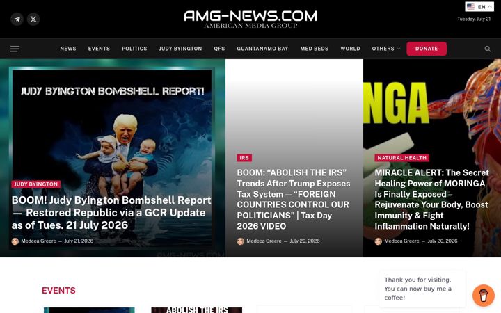 Screenshot of amg-news.com