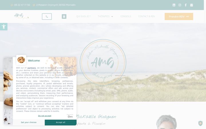 Screenshot του amg-therapies.com