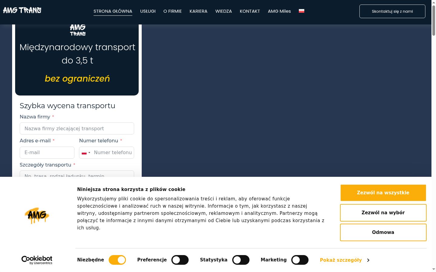Screenshot tal-banner tal-kunsens muri qabel kwalunkwe interazzjoni