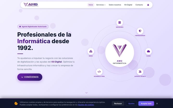 Screenshot of amg.es
