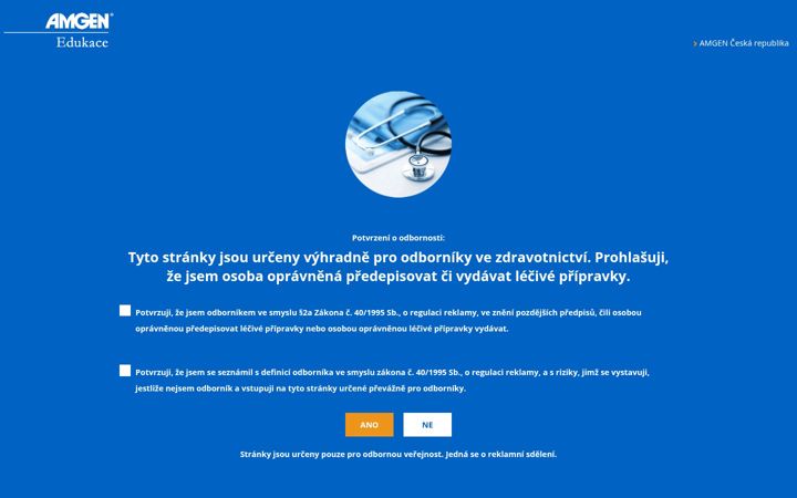 Screenshot of amgen-edukace.cz