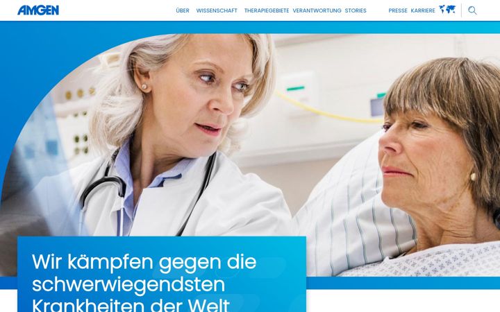 Screenshot of amgen.at