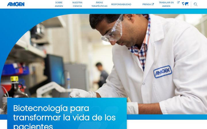 Screenshot of amgen.com.ar