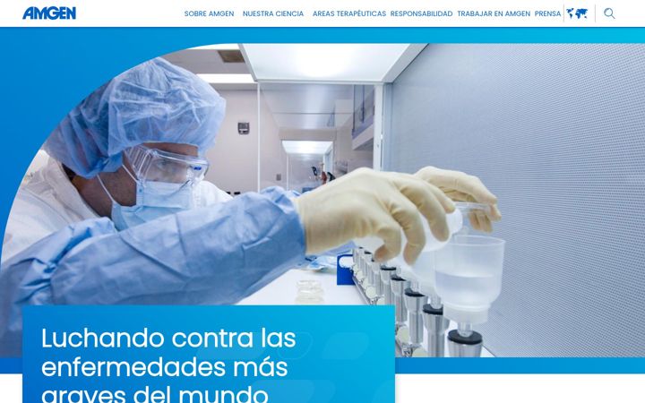 Screenshot of amgen.com.mx