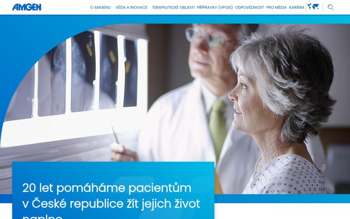 Screenshot ta' amgen.cz