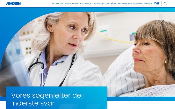 Screenshot ta' amgen.dk
