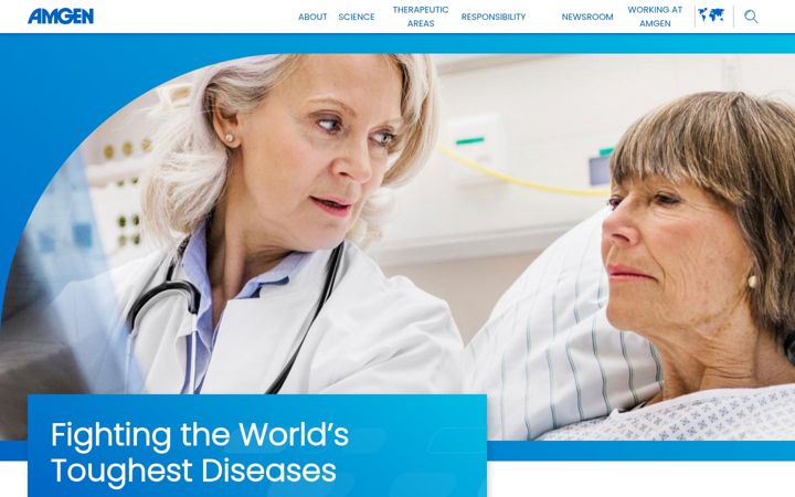Screenshot ta' amgen.ie