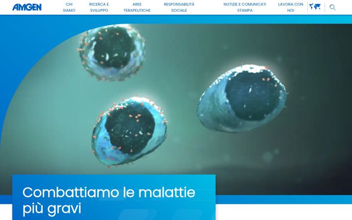 Screenshot ta' amgen.it