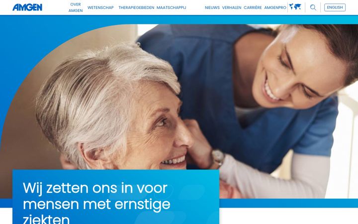 Screenshot ta' amgen.nl
