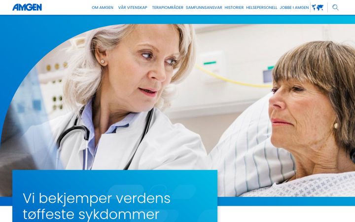 Screenshot ta' amgen.no