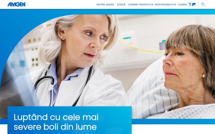 Screenshot ta' amgen.ro