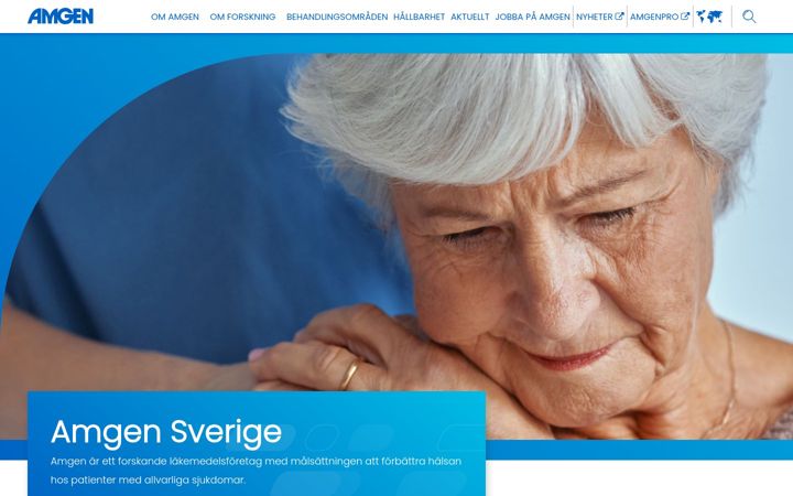Snímek obrazovky amgen.se